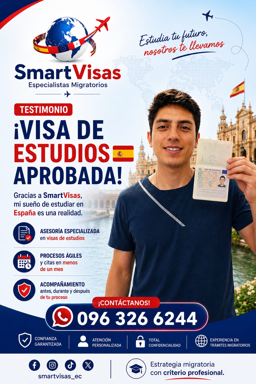 Caso real: Visa de estudios para España aprobada