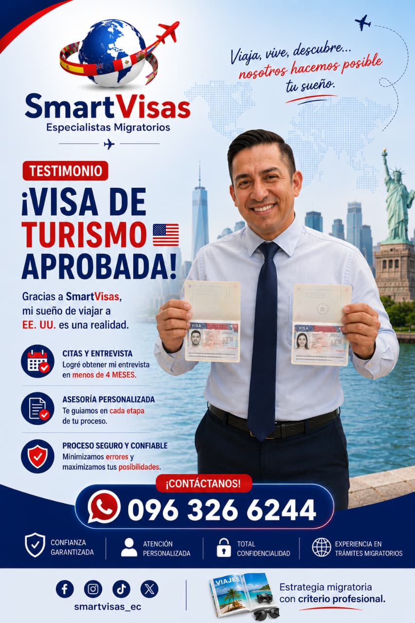 Caso real: Visas de turismo para Estados Unidos aprobadas para una pareja